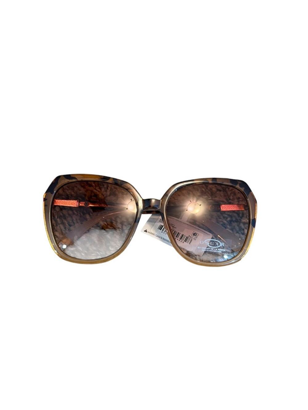 NWT Oscar by Oscar de la Renta Geometric Tortoise Sunglasses